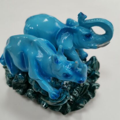 Синие носорог и слон - Магазин эзотерических товаров "Энергия Ци"