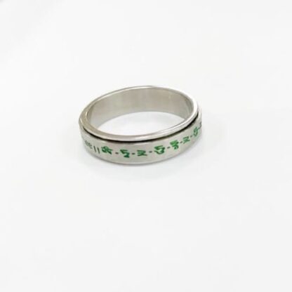 Кольцо с мантрой Зелёная Тара