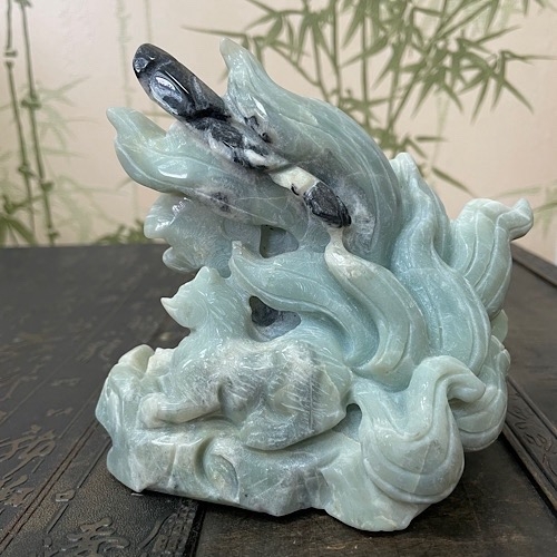 Лиса Кицунэ минерал Амазонит Лиса Кицунэ минерал Амазонит