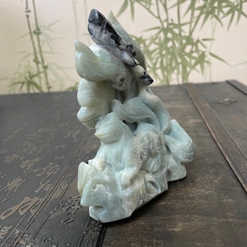 Лиса Кицунэ минерал Амазонит Лиса Кицунэ минерал Амазонит — изображение 2